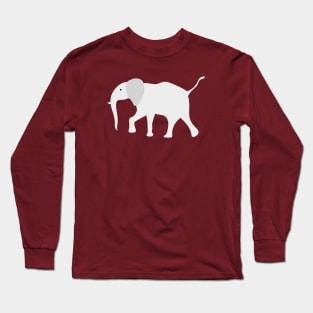 Elephant maroon Long Sleeve T-Shirt